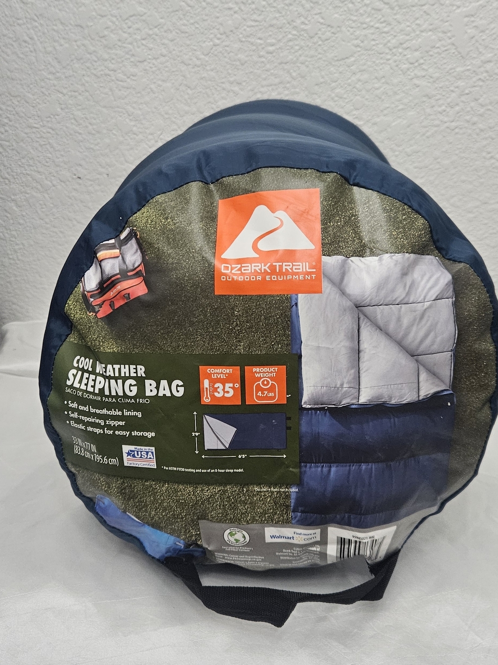 Ozark Trail Cool Weather Sleeping Bag - Blue #178